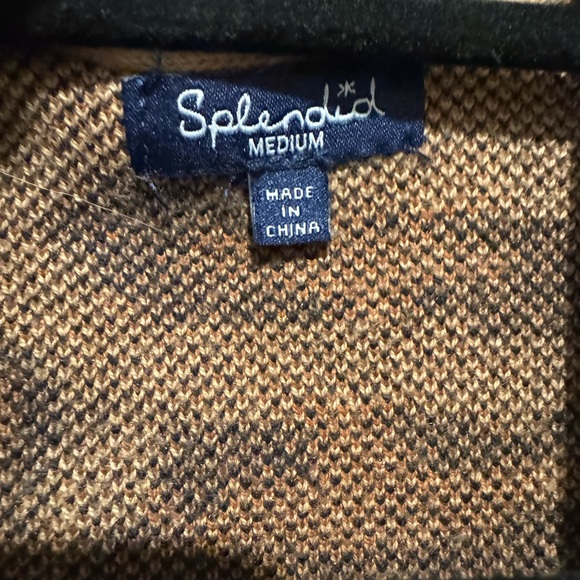 Animal Print Splendid Long Sweater size Med EUC - Picture 3 of 3